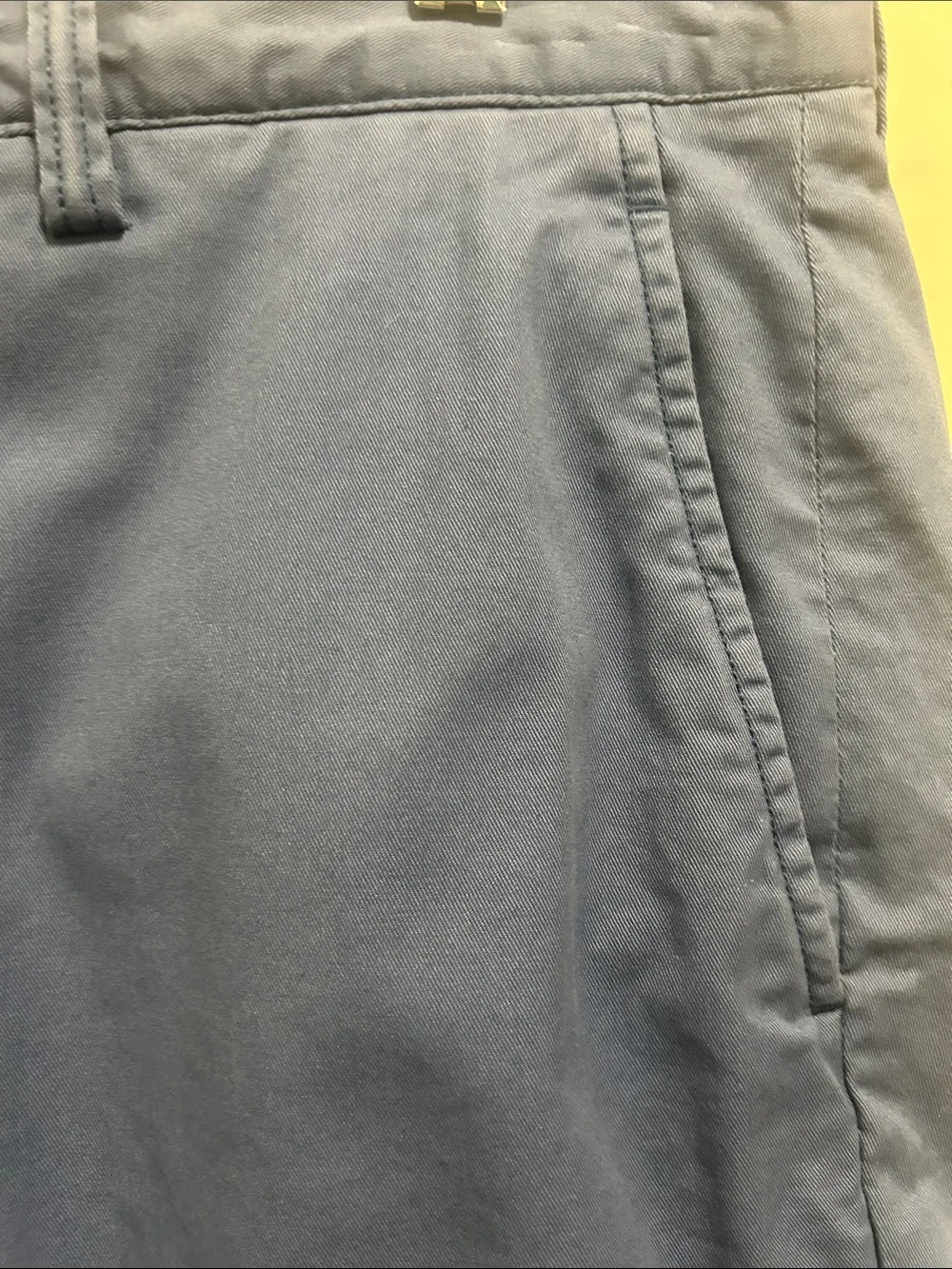 Polo by Ralph Lauren Light Blue Flat-Front Chino Shorts